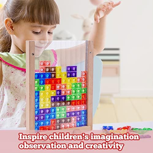 Xylolin Wooden Blocks Puzzle Brain Teasers Toy Intelligent Colorful 3D Plastic Blocks Game with Vertical Wood Frame Game Board Tangram Educational Montessori Toys for Kids Age 4-8 Years Old
B09H2LP6R2 Xylolin Wooden Blocks Puzzle Brain Teasers Toy Intelligent Colorful 3D Plastic Blocks Game with Vertical Wood Frame Game Board Tangram Educational Montessori Toys for Kids Age 4-8 Years Old
B09H2LP6R2