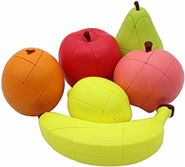 Yealvin Speed Cube Set 3D Fruit Cube Set of Peach Lemon Orange Banana Apple and Pear Magic Cube Bundle Children's Educational Toys Puzzle Cube Brain Teaser 6 Pack
B093RNT2VX