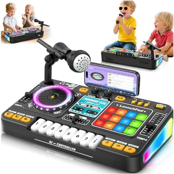 Zerhunt Kids Toys DJ Mixer for Party: Music Toy with Bluetooth & Microphone for Ages 3+ - 2000+ Sound Effects & Colorful Light - Idea for Birthday Holiday
B0FC6B1XLW Zerhunt Kids Toys DJ Mixer for Party: Music Toy with Bluetooth & Microphone for Ages 3+ - 2000+ Sound Effects & Colorful Light - Idea for Birthday Holiday
B0FC6B1XLW