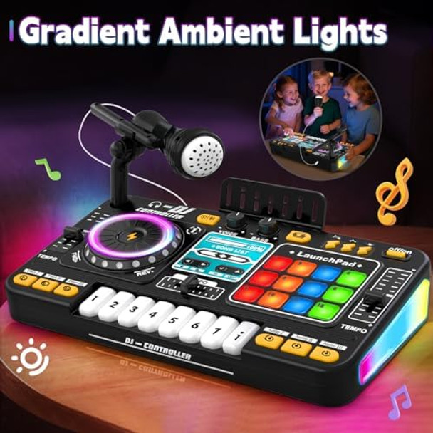 Zerhunt Kids Toys DJ Mixer for Party: Music Toy with Bluetooth & Microphone for Ages 3+ - 2000+ Sound Effects & Colorful Light - Idea for Birthday Holiday
B0FC6B1XLW Zerhunt Kids Toys DJ Mixer for Party: Music Toy with Bluetooth & Microphone for Ages 3+ - 2000+ Sound Effects & Colorful Light - Idea for Birthday Holiday
B0FC6B1XLW