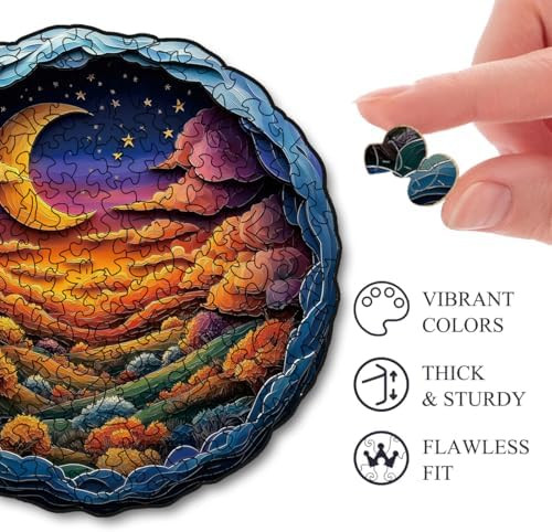 Zuoanlf Wooden Puzzles for Adults200 PCS 3D Landspace Wooden Jigsaw Puzzles Unique Shaped Animal Wood Puzzles Adults Irregular Wood Puzzles Creative Family Game 12 12 in
B0F9X1NKY7