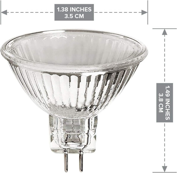 Mr11 Halogen Spot Light Bulb Down Reflector Lamp 20W 12V 2 Prong Stove Hood Range Lighting High Cri Warm White 20 Watt Gu4 Dimmable Replacement Gl Fiber Optic Bab C Bright Kitchen 45° Beam I 3 Pack