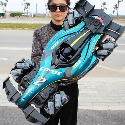 4Drc Y2 Rc Cars 1:12 Scale Control Stunt Car With Gesture Controller Off Road Monster Truck 2.4Ghz Rtr All Terrain Hobby 20Km Truck 8 12 14 Boy Kids Toys Adult s 2 Battery