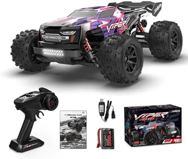 S909 Remote Control Car Four-Wheel Drive High-Speed Off-Road 2.4Ghz All Terrain Off-Road Monster Truck 35 Km/H Rc Cars 1 Rechargeable Battery Toys For Boys
