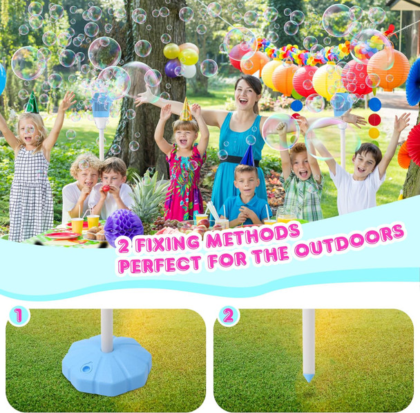 Aiersa Bubble Machine AutomaticHeight 47 Inches Vertical Bubble Machine For Parties Outdoor Battery Bubble Maker With LightsBubble Blower Machine For Wedding Kids Toddlers Birthday Party