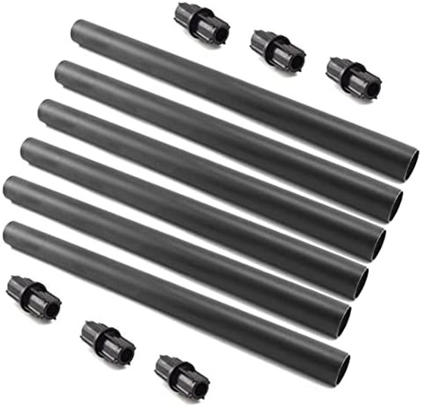 Flame Lamp Extension And Joint Connector Kit To Make Solar Torch Taller - 12 Inch 6 Sets