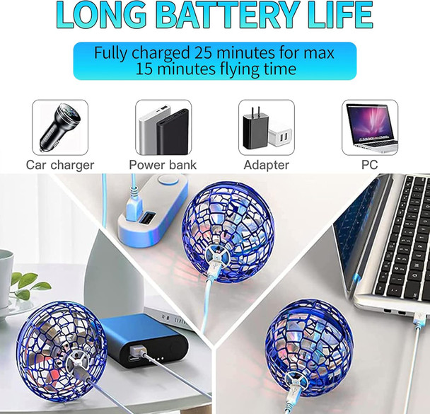 Galaxy Ball Flying Orb Hover Ball Hand Controlled Mini Drone Cosmic Globe Boomerang Cool Toys For 6-10+ Years Old Boys & Girls