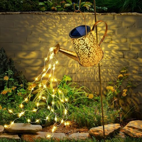 Anordsem Solar Watering Can Lights: Garden Light Waterproof Yard Outdoor Decor - Hanging Lanterns Powered For Lawn Porch Decorations - House Warming Birthday s For Mom Grandma Women