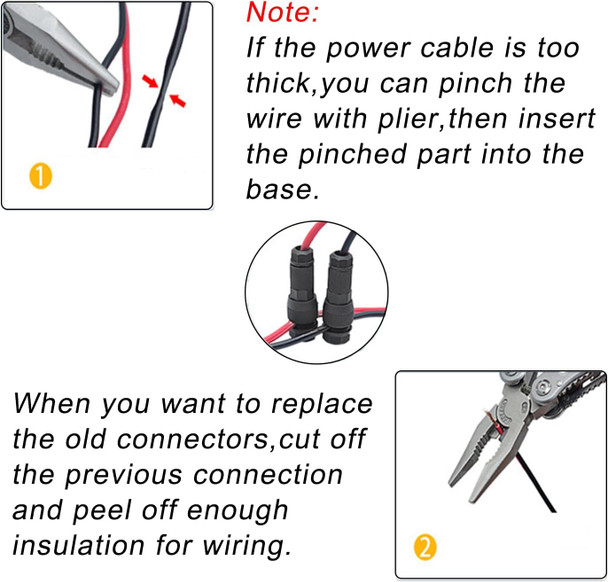 Arector Yellow Low Voltage Wire Connectors Outdoor Landscape Light Power Cable Connector 12-20 Awg For Landscape Path Lights And Other Outdoor Spotlights(10 Pcs)