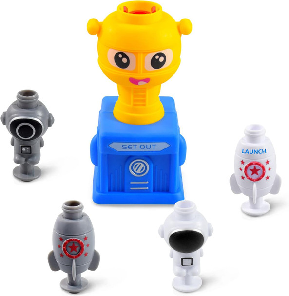 Bakam Toddler Toys 3-4 For Boys Girls Balloon Launcher & Powered Car Set Fun Toddlers Stem Toy Balloon Pump Cars Racer Kit For Kids 3-5 (Frog)