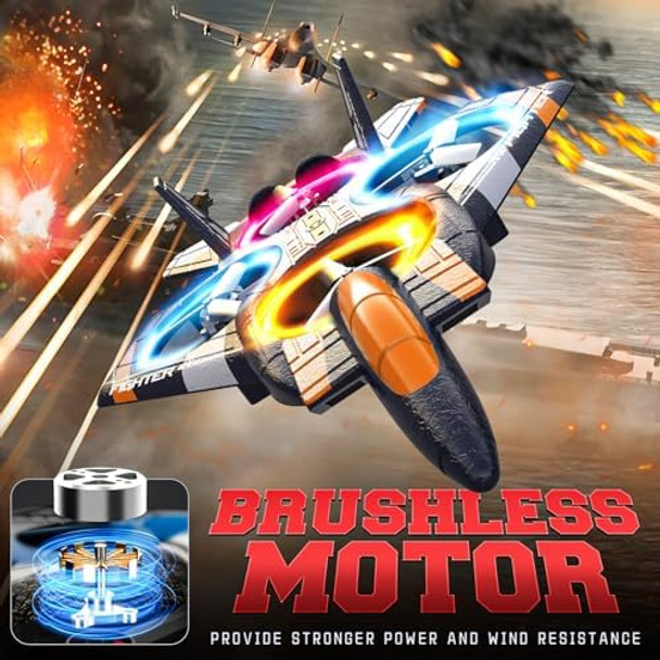 Bezgar Brushless Drones For Kids 2.4Ghz Rc Plane With Camera 6-Axis Gyro Remote Control Airplane & Airplane For Kids 2.4Ghz Rc Plane Spider Toys For Boys