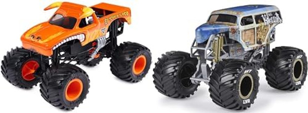 Monster Jam Official Big Kahuna And Monster Jam Official El Toro Loco Monster Truck Collector Die-Cast Vehicle 1:24 Scale Bundle