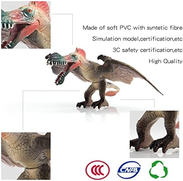 Realistic Pterodactyl Dinosaur Toy Playset Flying Dinosaur Party Pteranodon Model Early Educational Cognitive Toys For 5 6 7 8 Years Old Boys Girls Kid Toddlers 4 Pcs