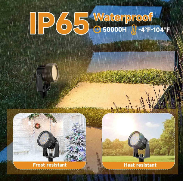 Warm White Spot Lights Outdoor 3000K Led Spotlights Outside Landscape Lighting Ip65 Waterproof Garden Uplights For Lawn Front Porch Driveway Decorative 2 Lights Warm White Spot Lights Outdoor 3000K Led Spotlights Outside Landscape Lighting Ip65 Waterproof Garden Uplights For Lawn Front Porch Driveway Decorative 2 Lights