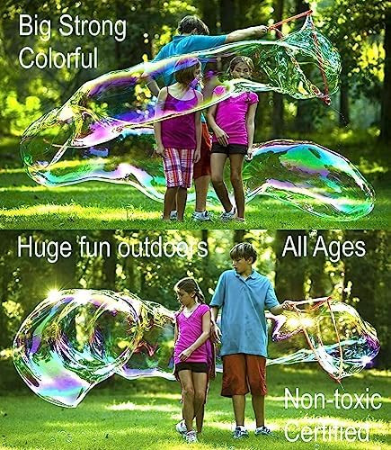 Bubblething Giant Bubbles Mix Refills Giant Bubble Wands Toys Makers Concentrate Makes 7.0 Gallons Giant Bubble Solution Fun For Kids Adults Ages 6 To 96