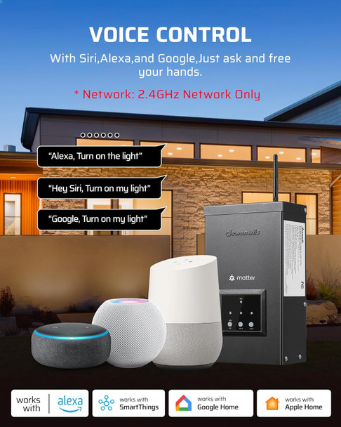 Dewenwils Matter 200W Smart Low Voltage Landscape Transformer Wifi Landscape Lighting Transformer120V Ac To 12V/14V AcCompatible With Alexa Google HomeSmartthingsHub Is Required Dewenwils Matter 200W Smart Low Voltage Landscape Transformer Wifi Landscape Lighting Transformer120V Ac To 12V/14V AcCompatible With Alexa Google HomeSmartthingsHub Is Required