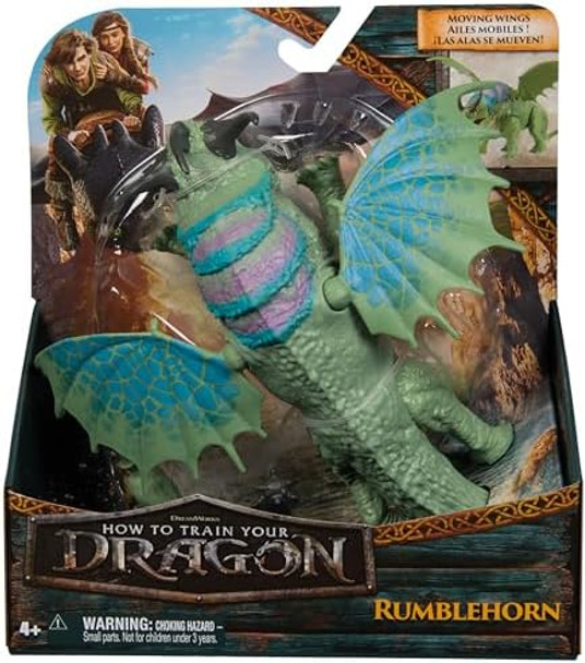 Dreamworks Dragons How To Train Your Dragon Rumblehorn 7.5” Action Figure Kids Toys For Boys Ages 4 And Up