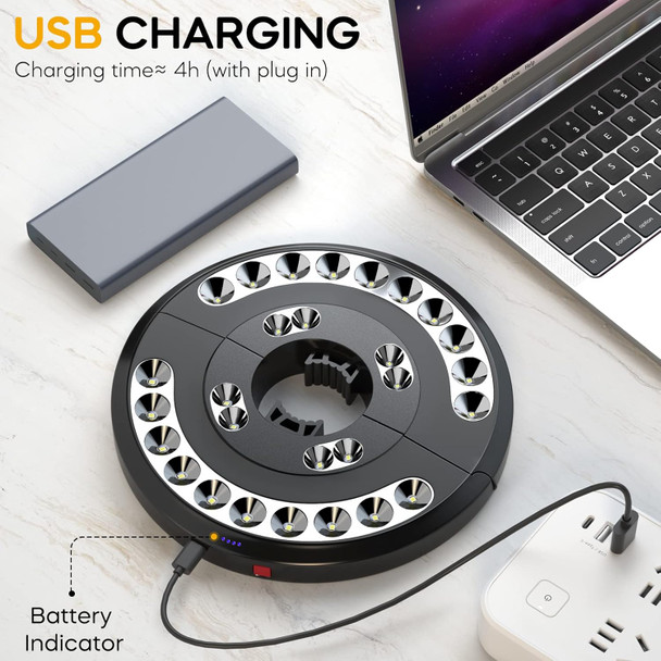 Eletorot Patio Umbrella Lights-Rechargeable Outdoor Lights For Decor Table Light 28 Led 3 Lighting Modes Cool Patio Pool Accessories Backyard Decor