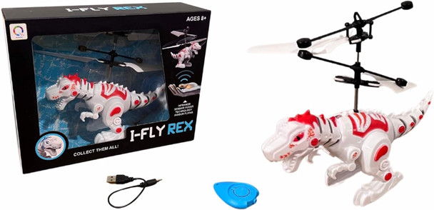 Indoor Flying Dinosaurs – Infrared Sensor Hover Technology With Remote Control Red Indoor Flying Dinosaurs – Infrared Sensor Hover Technology With Remote Control Red
