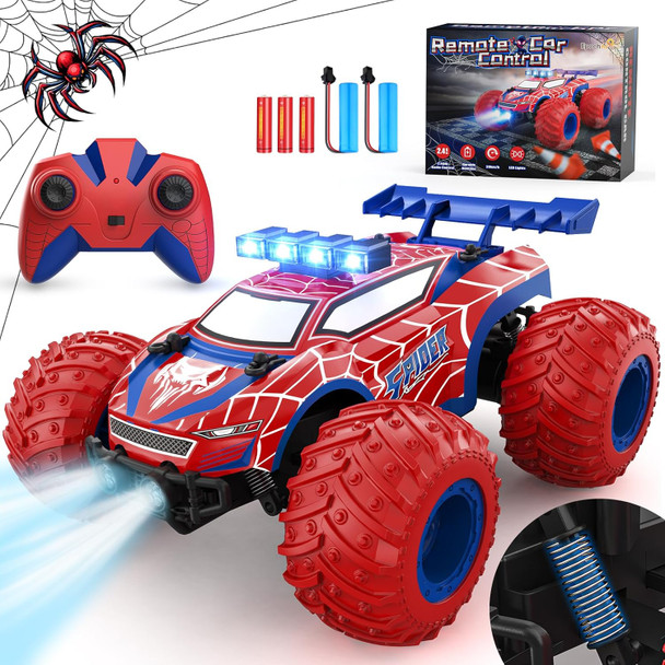 Remote Control Car - 20Km/H 1:18 High Speed Rc Cars Offroad With Rbc &Headlights &Headlamps 2.4Ghz Toy Car For 3 4 5 6 7 8 9 10-12 Year Old Boys Girls Kids