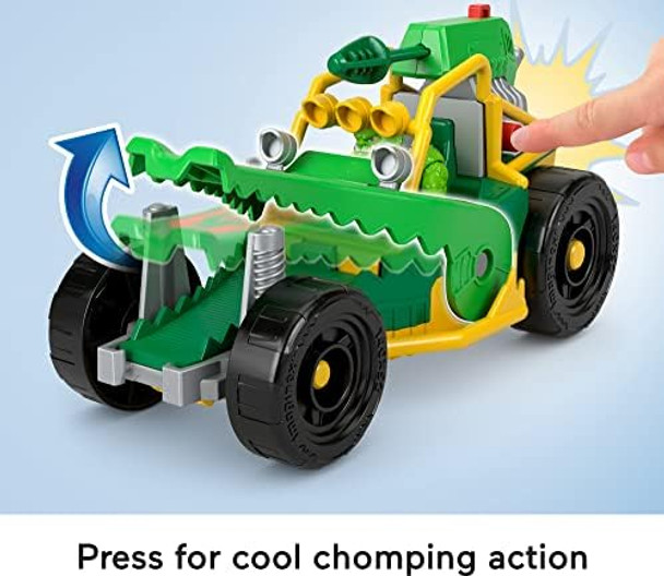 Fisher-Price Imaginext Dc Super Friends Toy Killer Croc Figure & Buggy Car With Projectile Launcher For Pretend Play Kids Ages 3+ Years​