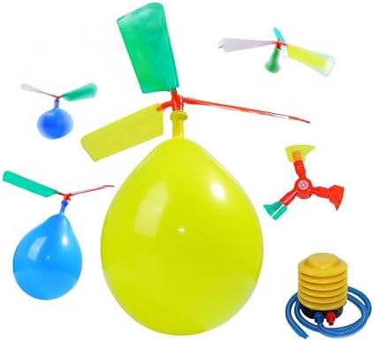 Fsaon 10 Pack Balloon ToyRocket Jet Balloon Propeller ToyBoys Girls Children'S Day Christmas s With Air Pump