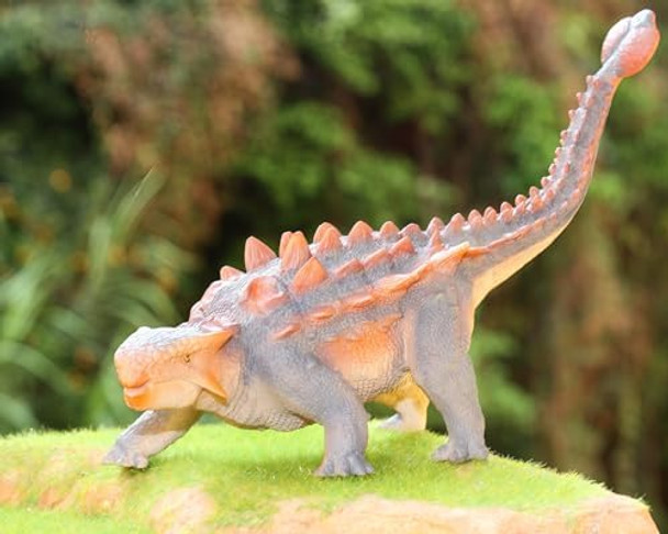 Gemini&Genius Ankylosaurus Dinosaur Toy For Kids Saichania Action Figure For Kids Birthday Cake Topper Party Supplie For Boys And Girls Dino Lovers