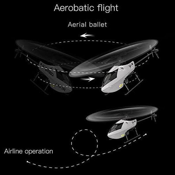 Goolrc C129 V2 Rc Helicopter 4 Channel Remote Control Helicopter With 6-Axis Gyro 2.4Ghz Rc Aircraft With 3D Flips Altitude Hold One Key Take Off/Landing And 2 Batteries For Adults And Beginners