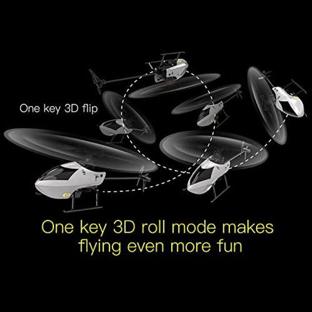 Goolrc C129 V2 Rc Helicopter 4 Channel Remote Control Helicopter With 6-Axis Gyro 2.4Ghz Rc Aircraft With 3D Flips Altitude Hold One Key Take Off/Landing And 2 Batteries For Adults And Beginners