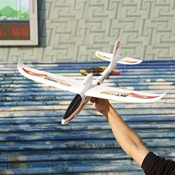 Goolrc 3Ch Rc Airplane Sky-King Rc Plane Fighter Toys2.4Ghz 6-Axis Gyro Stabilizer Rtf Glider Aircraft PlaneEasy To Fly For Adults Kids Beginners Boys Blue