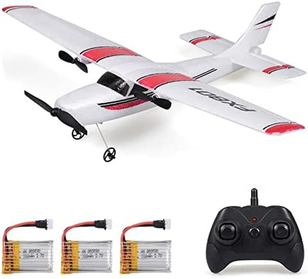 Goolrc Rc Plane 2.4Ghz 2 Channel Remote Control Airplane Epp Foam Rc Airplane Fixed Wing Rc Aircraft Easy To Fly Rc Glider With 3 Batteries For Adults And Beginners