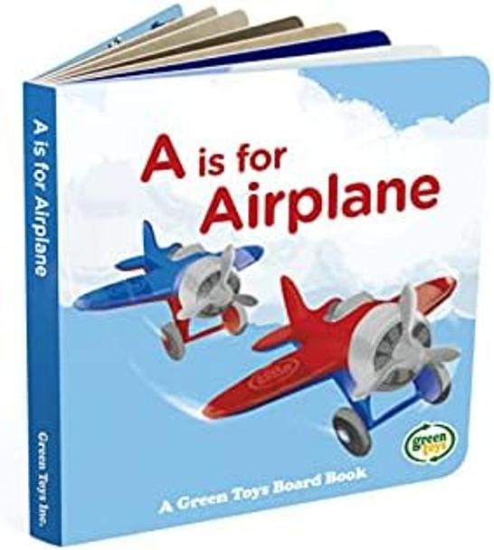 Green Toys Airplane & Board Book (Color May Vary)