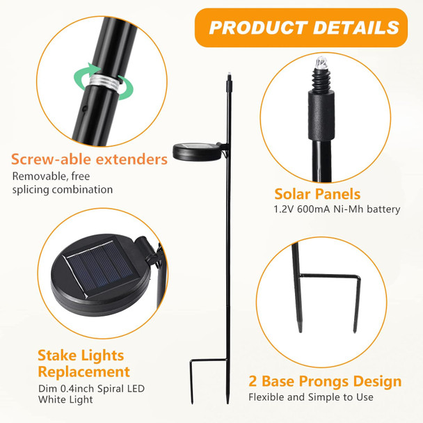 Solar Stake Lights - Outdoor Garden Decor For Lawn Patio Yard