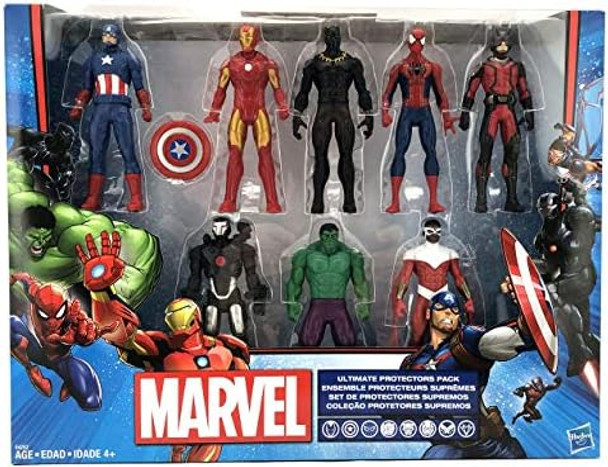 Marvel Avengers Action Figures - Iron Man Hulk Black Panther Captain America Spider Man Ant Man War Machine & Falcon (8) Marvel Avengers Action Figures - Iron Man Hulk Black Panther Captain America Spider Man Ant Man War Machine & Falcon (8)