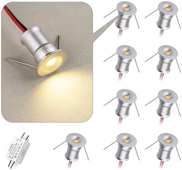 902 Led Mini Downlight Dc12V 1WSuitable For BookcasesCabinetsAnd Various Display Cabinets As Decorative LightsEmbedded InstallationSoft LightingWith Power Supply (3000KSilver9Pack) 902 Led Mini Downlight Dc12V 1WSuitable For BookcasesCabinetsAnd Various Display Cabinets As Decorative LightsEmbedded InstallationSoft LightingWith Power Supply (3000KSilver9Pack)