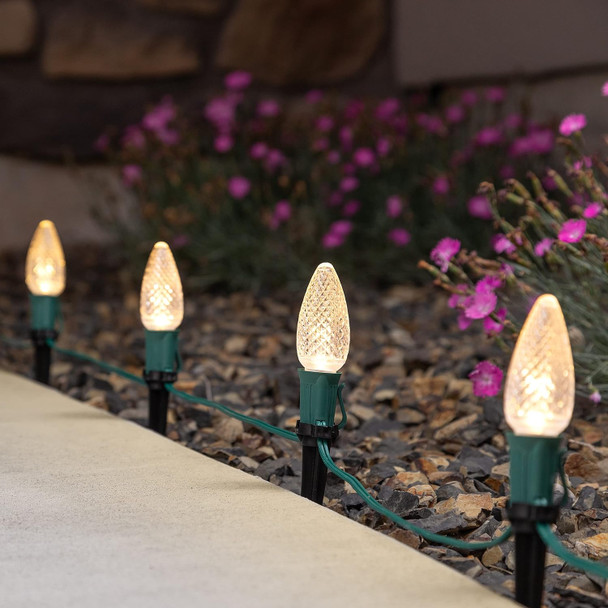 Holiday Lighting Outlet Christmas Light Stakes Universal 5-Inch Outdoor Light Stakes For C9 Or C7 Light Sockets Improved Break-Resistant Design For Use On Lawn Or Pathway Pack Of 100 Holiday Lighting Outlet Christmas Light Stakes Universal 5-Inch Outdoor Light Stakes For C9 Or C7 Light Sockets Improved Break-Resistant Design For Use On Lawn Or Pathway Pack Of 100