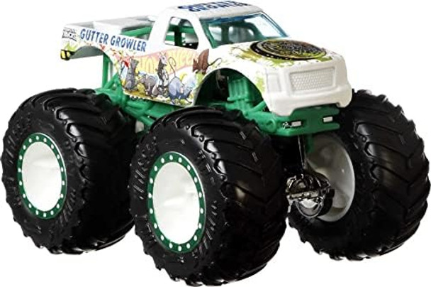 Hot Wheels Monster Trucks 4-Pack 1:64 Scale Set Of 4 Toy Vehicles With Giant Wheels For Kids & Collectors (Styles May Vary)