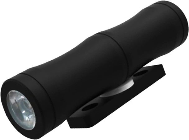 Led Wall Light Mini Bamboo 3W 12V-24V Dc 15° Narrow Beam Angle Ip65 Waterproof Surface Mounting Outdoor Landscape LightingWarm White 3000K (A - Single Beam)