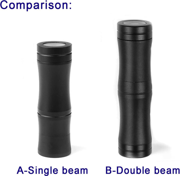 Led Wall Light Mini Bamboo 3W 12V-24V Dc 15° Narrow Beam Angle Ip65 Waterproof Surface Mounting Outdoor Landscape LightingWarm White 3000K (A - Single Beam)