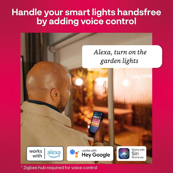 Innr Smart Outdoor Lights Color Pathway Lights Works With Philips Hue Alexa Hey Google Smartthings (Hub Required) Zigbee Outdoor Lights 3-Pack With Power Supply And Rgbw Control Box Opl 130C