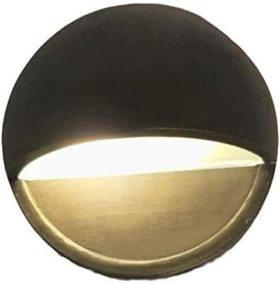 Ironsmith Lighting Products Solid Brass Puck Light Fixture - Oil Rubbed Bronze Finish Efficient 12 Volt 2 Watt Led Light Bulb Halogen And Led Lamp Compatible - Outdoor Landscape Lighting