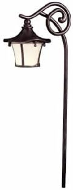 Kichler 15420Agz Cotswold Path & Spread 1-Light 12V Aged Bronze