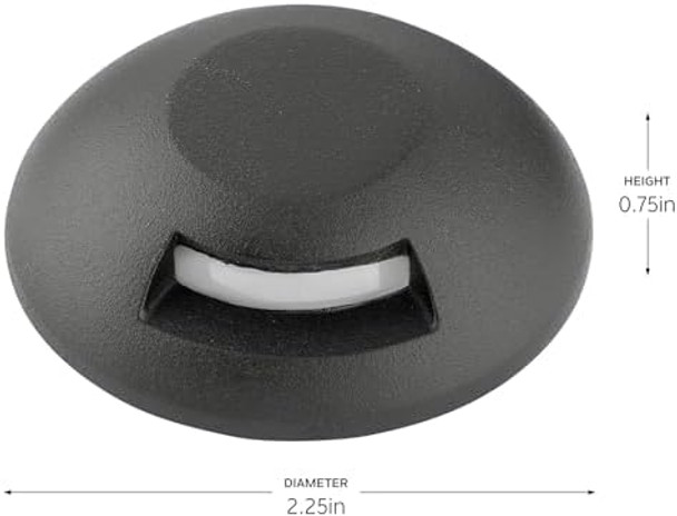 Kichler Led Mini All-Purpose Single Opening In Black Brass Landscape Lighting (2.25" X .75") 16148Bkb Kichler Led Mini All-Purpose Single Opening In Black Brass Landscape Lighting (2.25" X .75") 16148Bkb