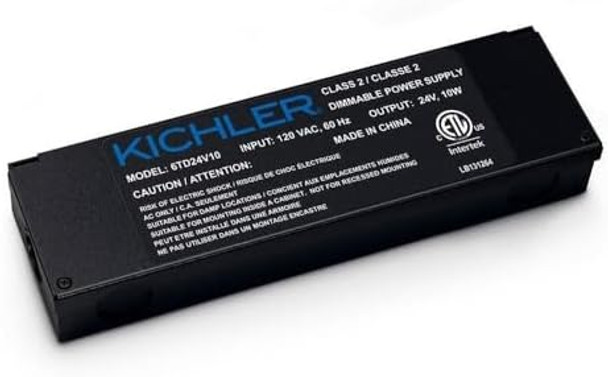 Kichler 6Td24V10Bkt Led 24V Power Supply 1.50X8.75X2.50 Textured Black Kichler 6Td24V10Bkt Led 24V Power Supply 1.50X8.75X2.50 Textured Black