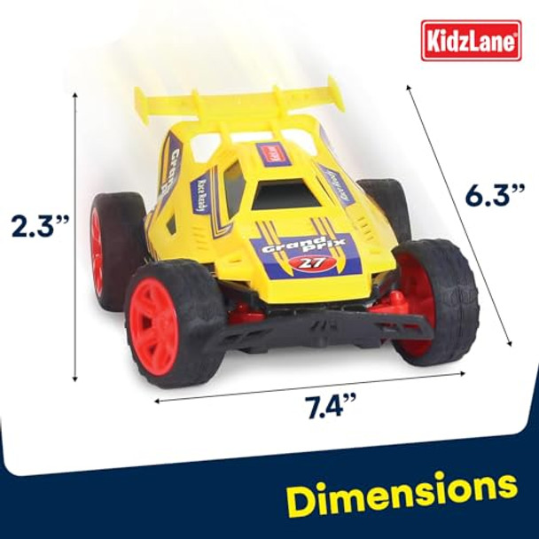 Kidzlane Kids Remote Control Cars – 2 Race Cars Racing Together With All-Direction Drive 35 Ft Range - 2 Pack Remote Control Car Set For Kids - Remote Control Car For Boys 4-7 & 8-12