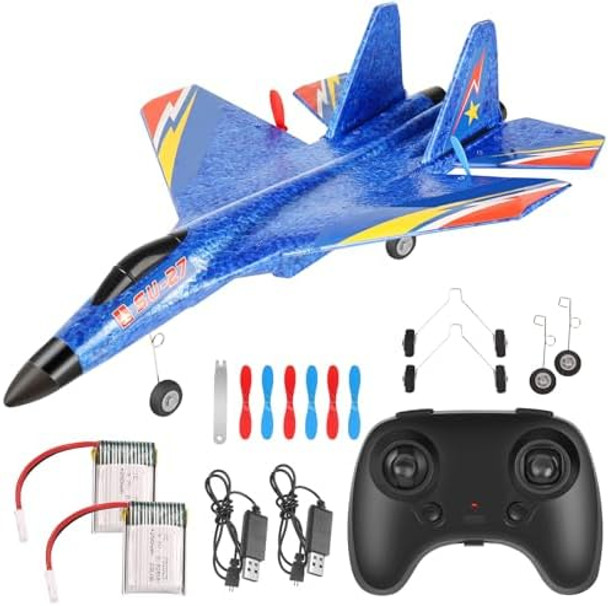 Rc Plane Remote Control Glider Airplanes Gravity Gliders Airplanesu-27 Rc Airplane 2.4 Ghz 2 Channels Remote Control Aircraft With Automatic Balance Gyro For Adult Kids Beginner