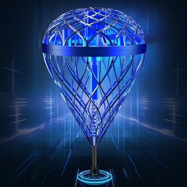 Lematrix Flying Shuttlecock Toy - Interactive Outdoor Hover & Bounce Toy With 3D Flip Outside Toys For Kids Ages 6-12+ Body Contact Fun Birthday For Boys Girls(Blue)