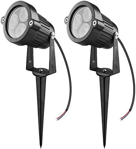 Lemonbest 2Pcs Led Landscape Garden Wall Yard Path Pond Flood Spot Light Outdoor Ip65 Decorative Lamp Cool White 12V