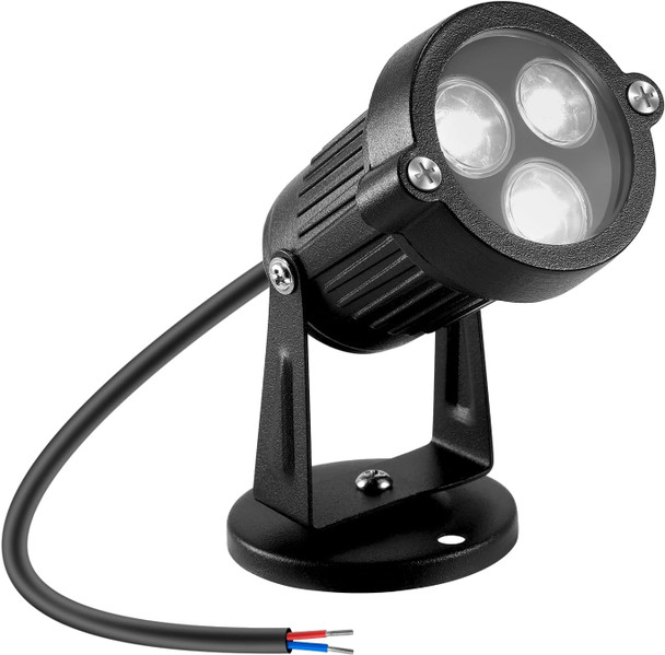 Lemonbest Landscape Lights - Low Voltage Outdoor Landscape Spotlight - Waterproof Led Landscape Lights For Yard Garden Patio Driveway House Cool White