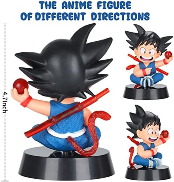 Dbz Dragon Ball Action Figure Toys With 1.4 Inch Crystal Stars Dragon Ball And Transparent Base Goko Action Figure With Box For Birthday s